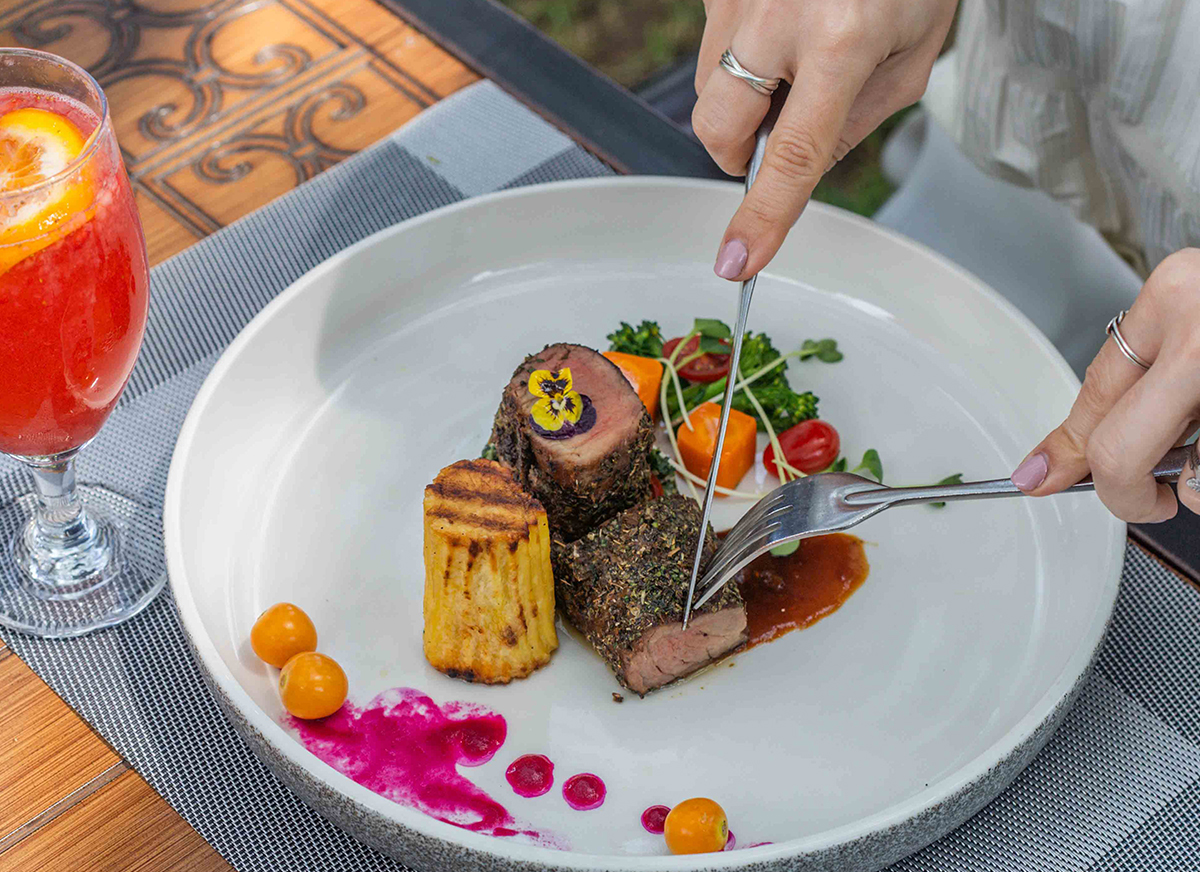 Steak dish serving at Coffee Lounge