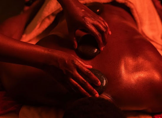 Hot stone massage at Siyara spa