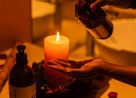 Aromatherapy spa treatment experience