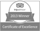 Tripadvisor 2013 award logo