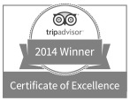 Tripadvisor 2014 award logo