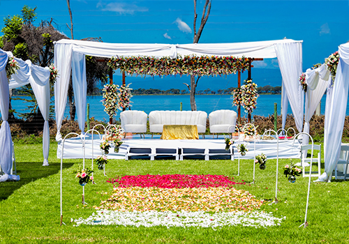 Wedding set up at Enashipai Resort